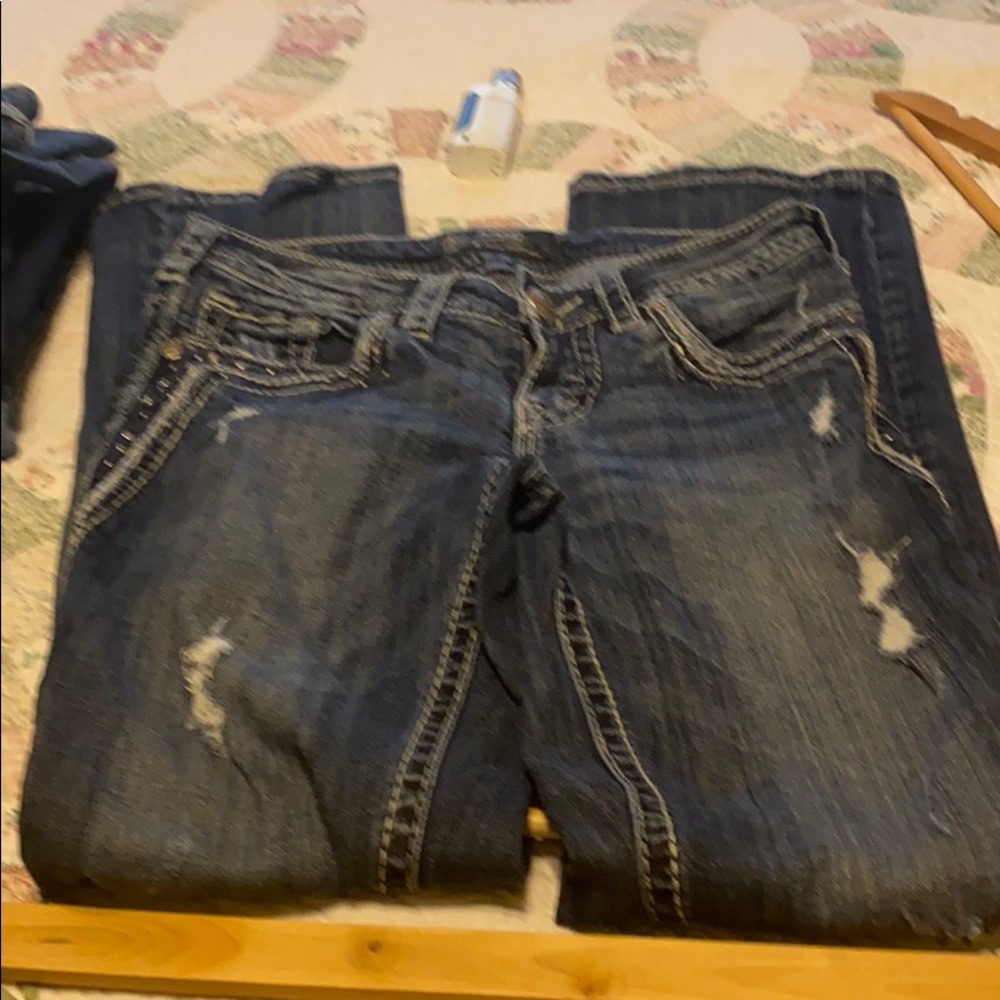 size 26 Silver bootcut jeans